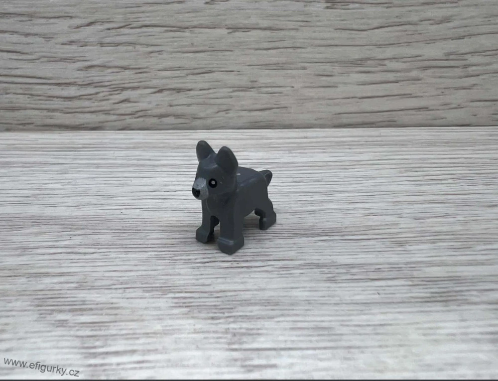 LEGO štěně německého ovčáka – tmavě šedé 2889pb02
