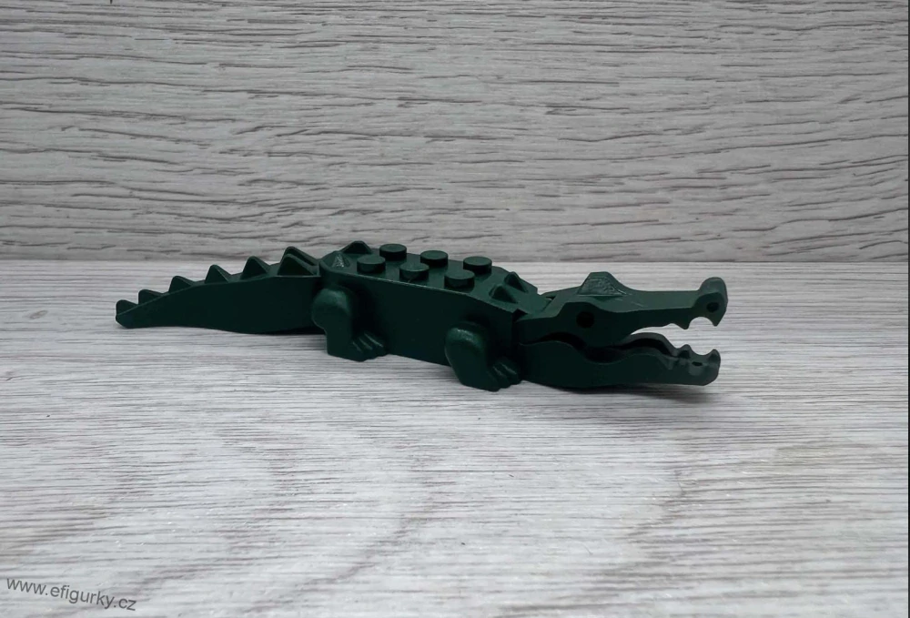 LEGO krokodýl aligátor tmavě zelený 6026c01