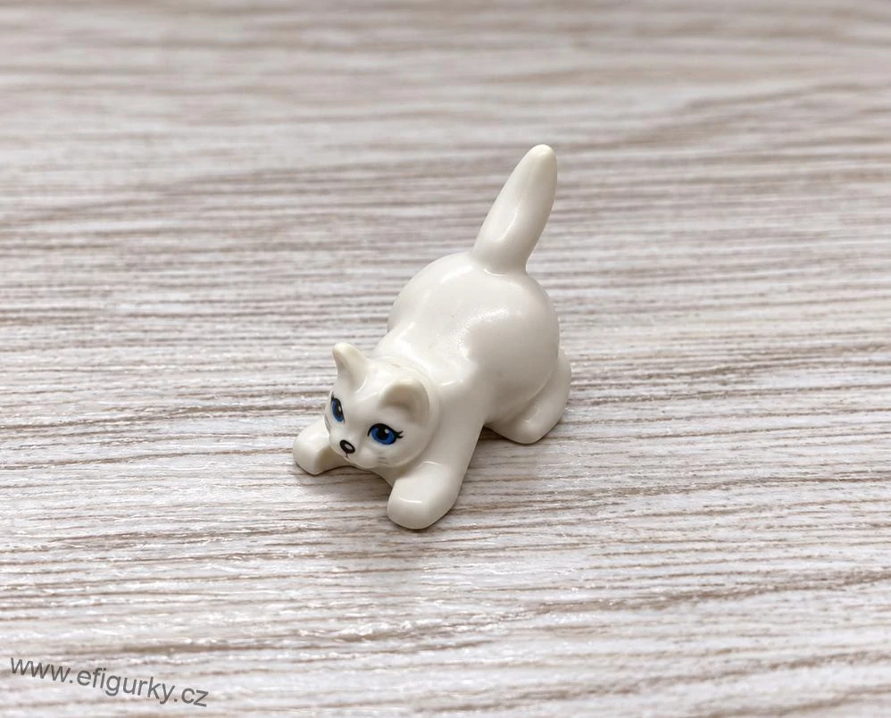 LEGO kočka bílá krčící se 6251px1