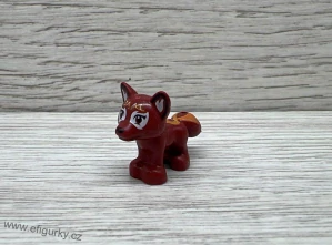  Lego Friends - tmavě červená liška