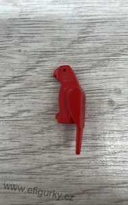 B33. Lego klasické  - červený  papoušek