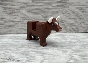 1A25 - Lego klasické  - kráva tmavě hnědá