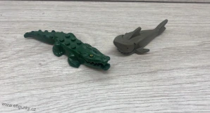 1A33. Lego klasické - krokodýl a žralok-  cena za celek