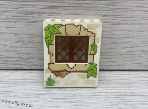 3A30. Lego klasické / Friends - panel s potiskem a oknem