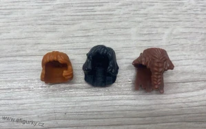 4A34. Lego klasické  - LOTR - vlasy, vousy - cena za celek