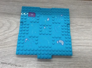 4A45. Lego klasické / Friends  - modrá podložka