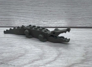 2A80. Lego klasické  - šedý krokodýl
