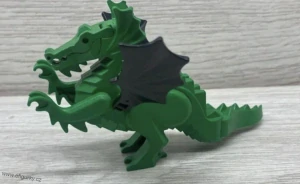 1A82- Lego klasické - Castle - zelená drak s černými křídly
