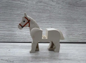 1A83. Lego klasické - Castle - bílý kůň