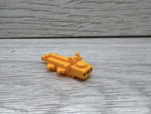 Lego Minecraft -axolotl oranžový