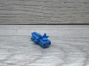 Lego Minecraft - axolotl modrý