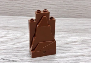 LEGO skalní panel červenohnědý 2 × 4 × 6 47847