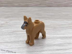 LEGO německý ovčák středně nugátový 92586pb01