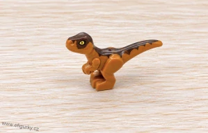 LEGO Jurassic World mládě velociraptora tmavě oranžové 37829pb01