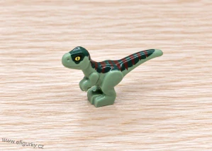 LEGO Jurassic World mládě raptora pískově zelené 37829pb09